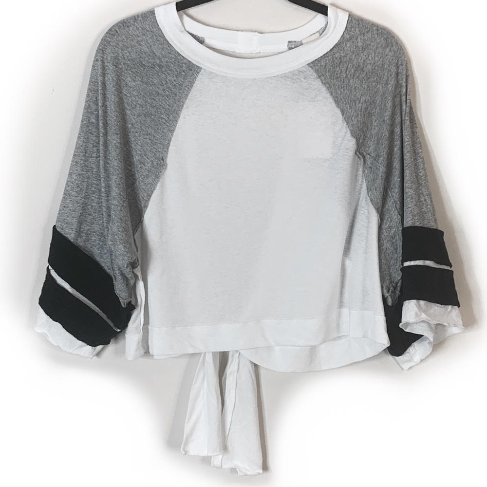 FREE PEOPLE APRES SKI COTTON OPEN-BACK T-SHIRT